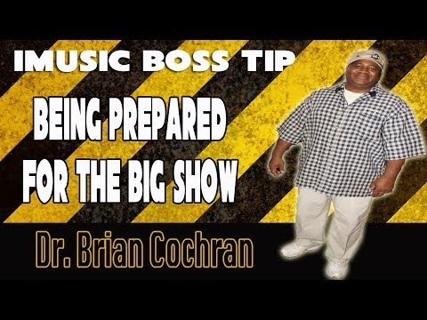 Being prepared for your showcase by Dr. Brian Cochran