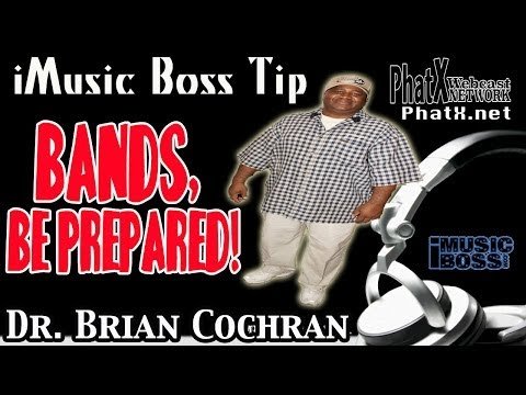 Bands being prepared for a show- Dr. Brian Cochran- iMusic Boss